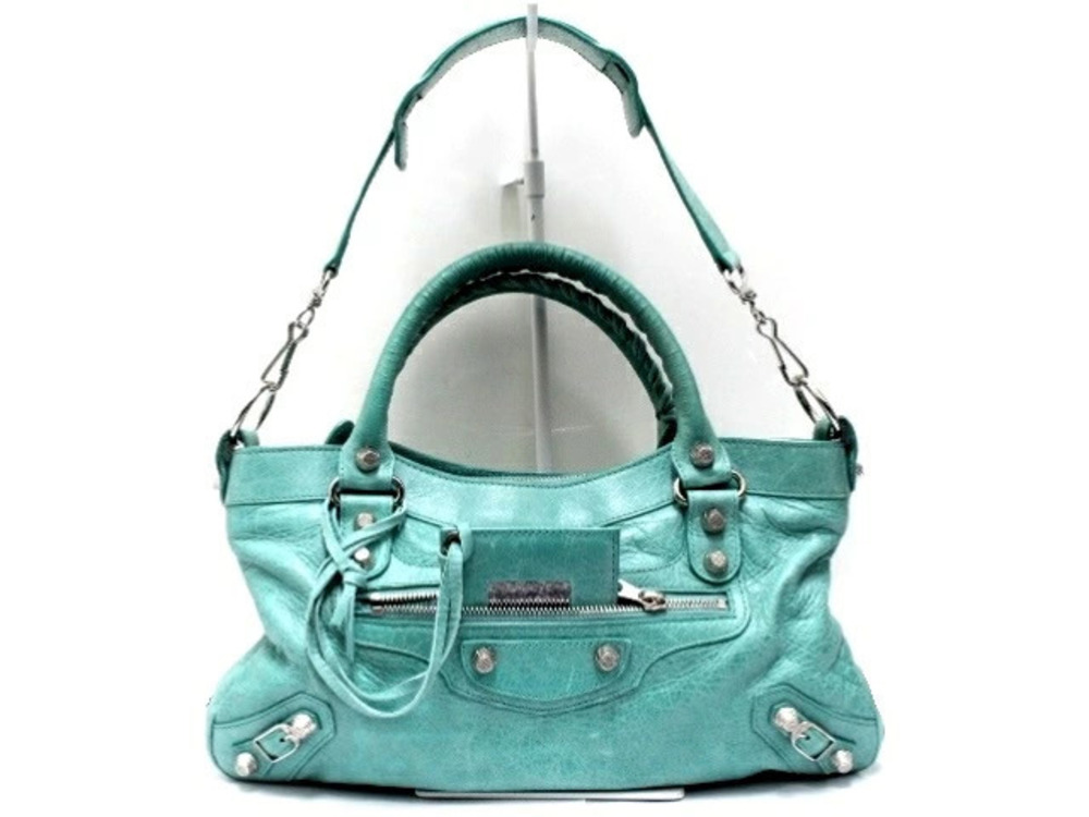 Balenciaga The First 2way Shoulder Bag Leather Green
